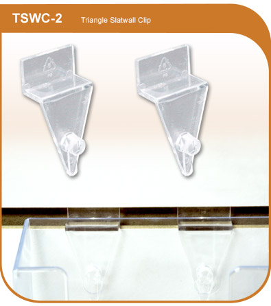 Triangle Slatwall Mount-Clips