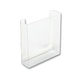 Die-Cut Vinyl Literature and Brochure Holder - 4w x 5h x 1-1/4d - Sold  in Packs of 25